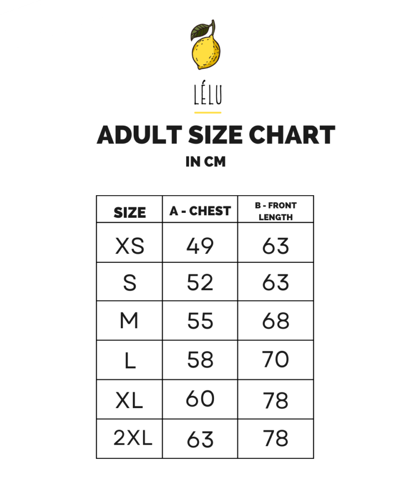 Size Chart - Lelu Kids